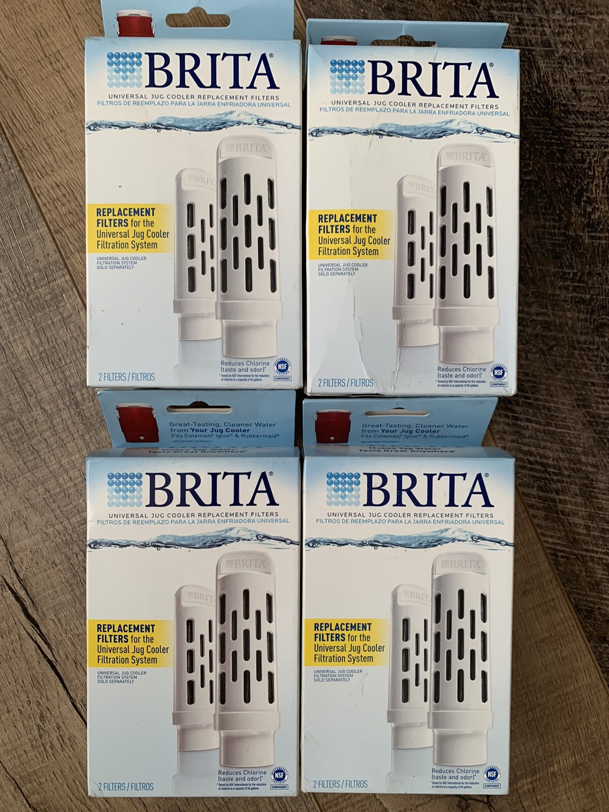 4x 2 Packs Brita Universal Jug Cooler Replacement Filters #JUGRPLB4