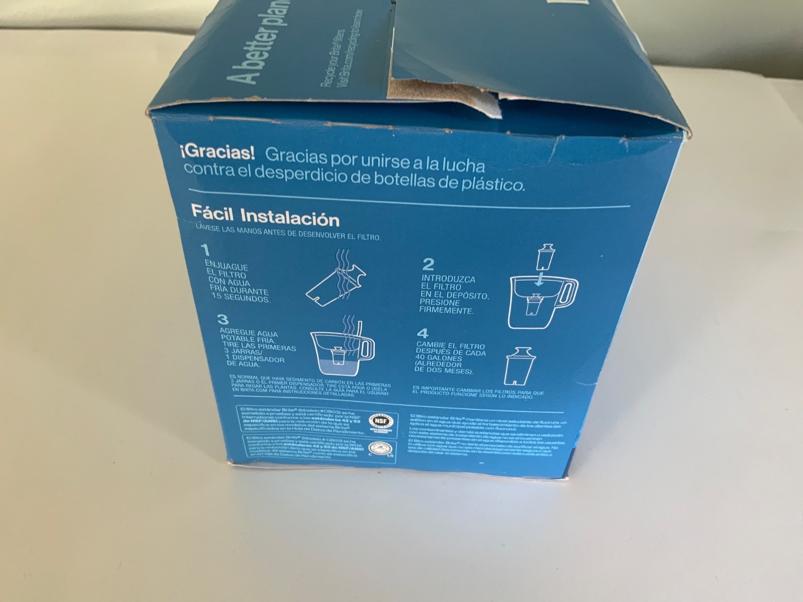 6 PACK Brita Standard Replacement Filters for Pitchers and Dispensers OB03