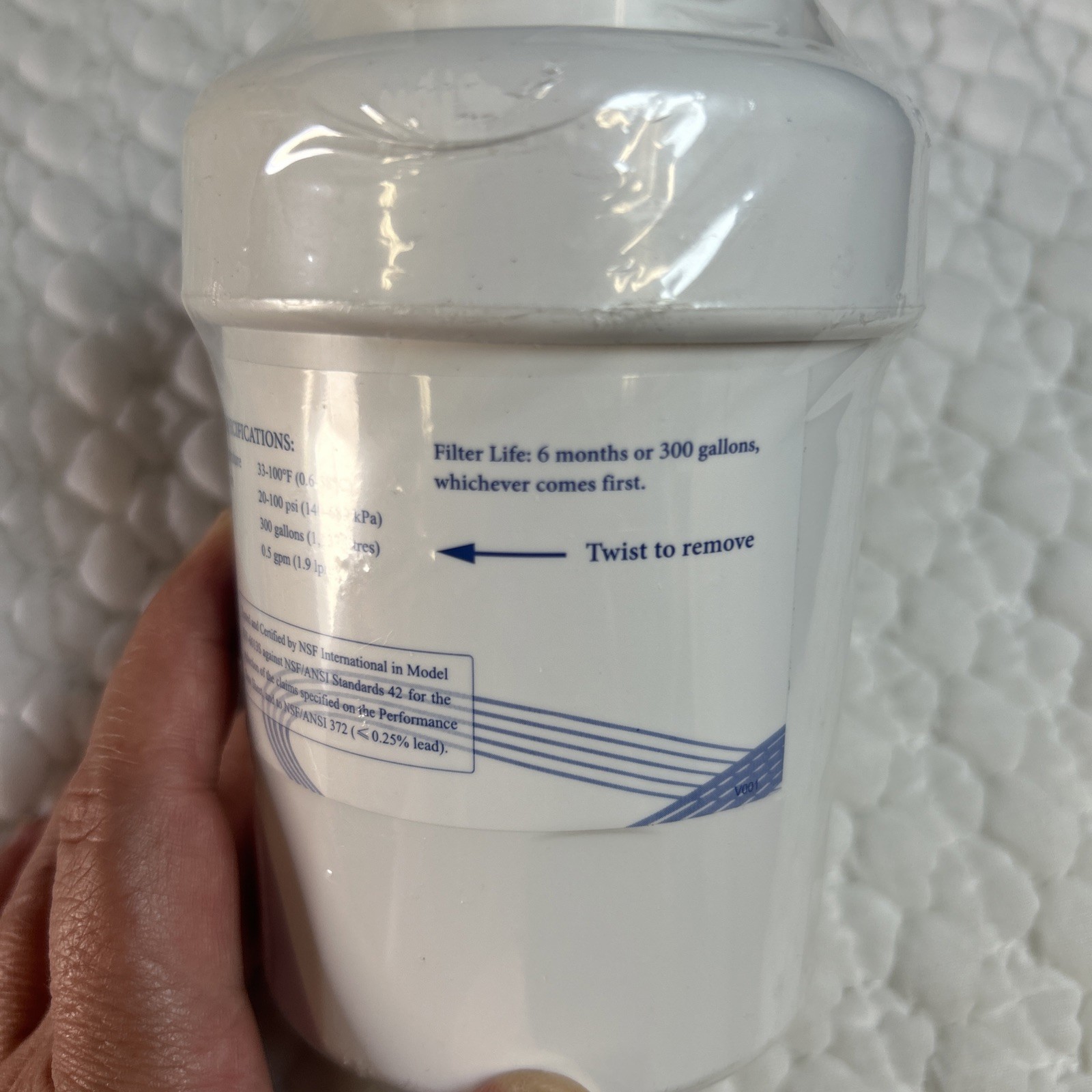 MaxBlue MB-MWF 1 Pack Refrigerator Water Filter. New and Sealed.