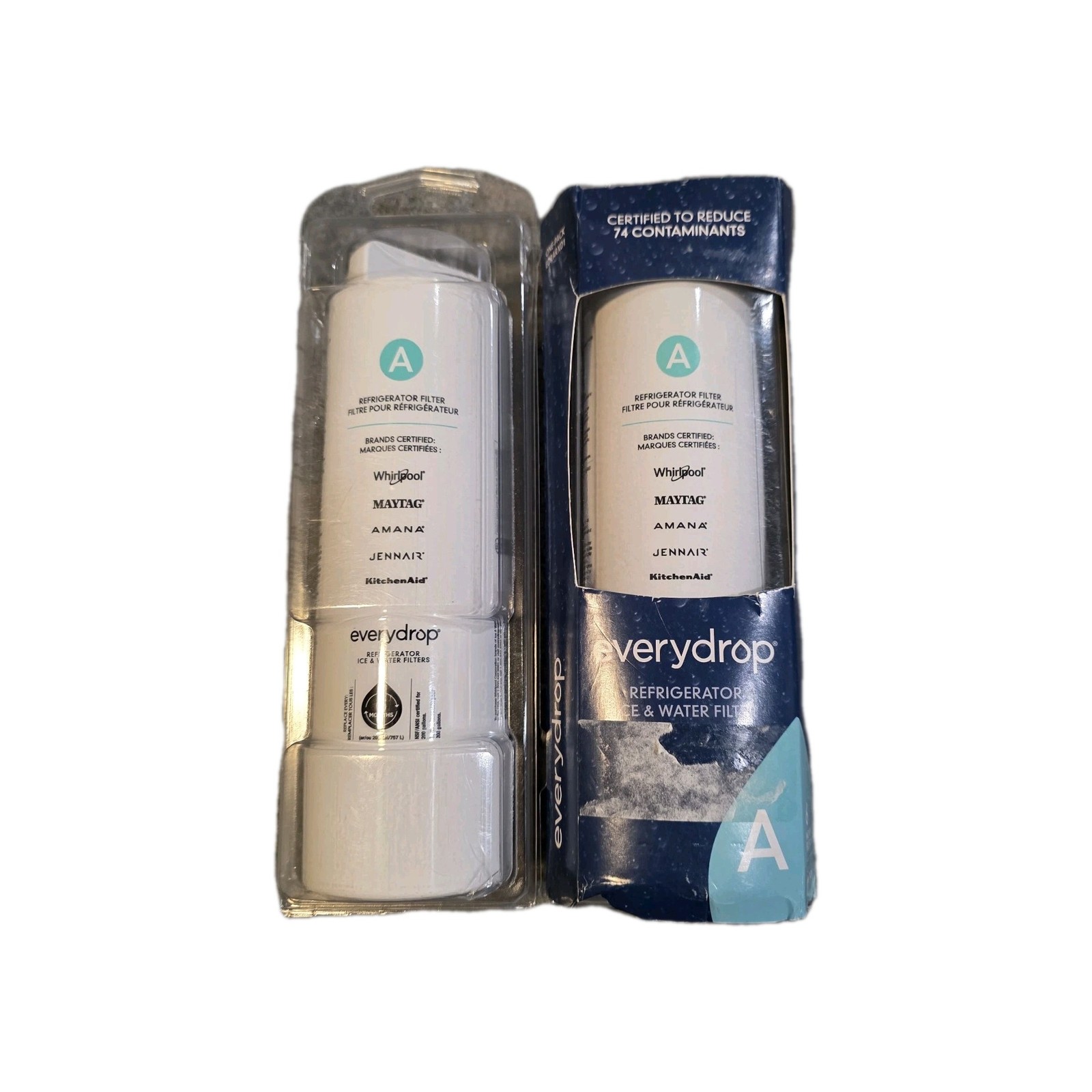 EVERYDROP «A» EDRARXD1 2 PACK REFRIGERATOR FILTER BRAND NEW