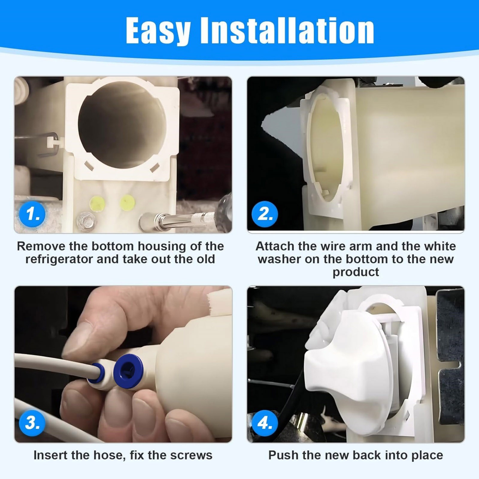 WP2186443 Refrigerator Water Filter Housing For Kenmore Water Filter Connector