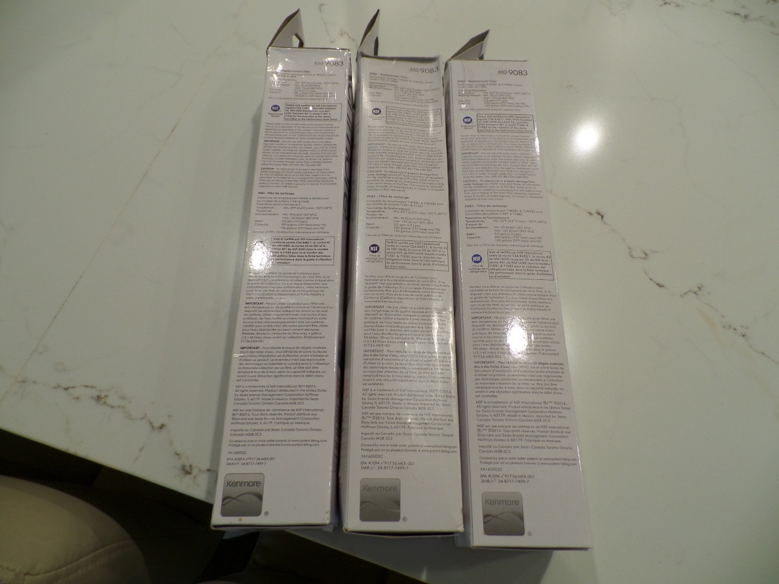 SEALED! 3 Pack KENMORE Genuine 46-9083 Replacement Refrigerator Water Filters