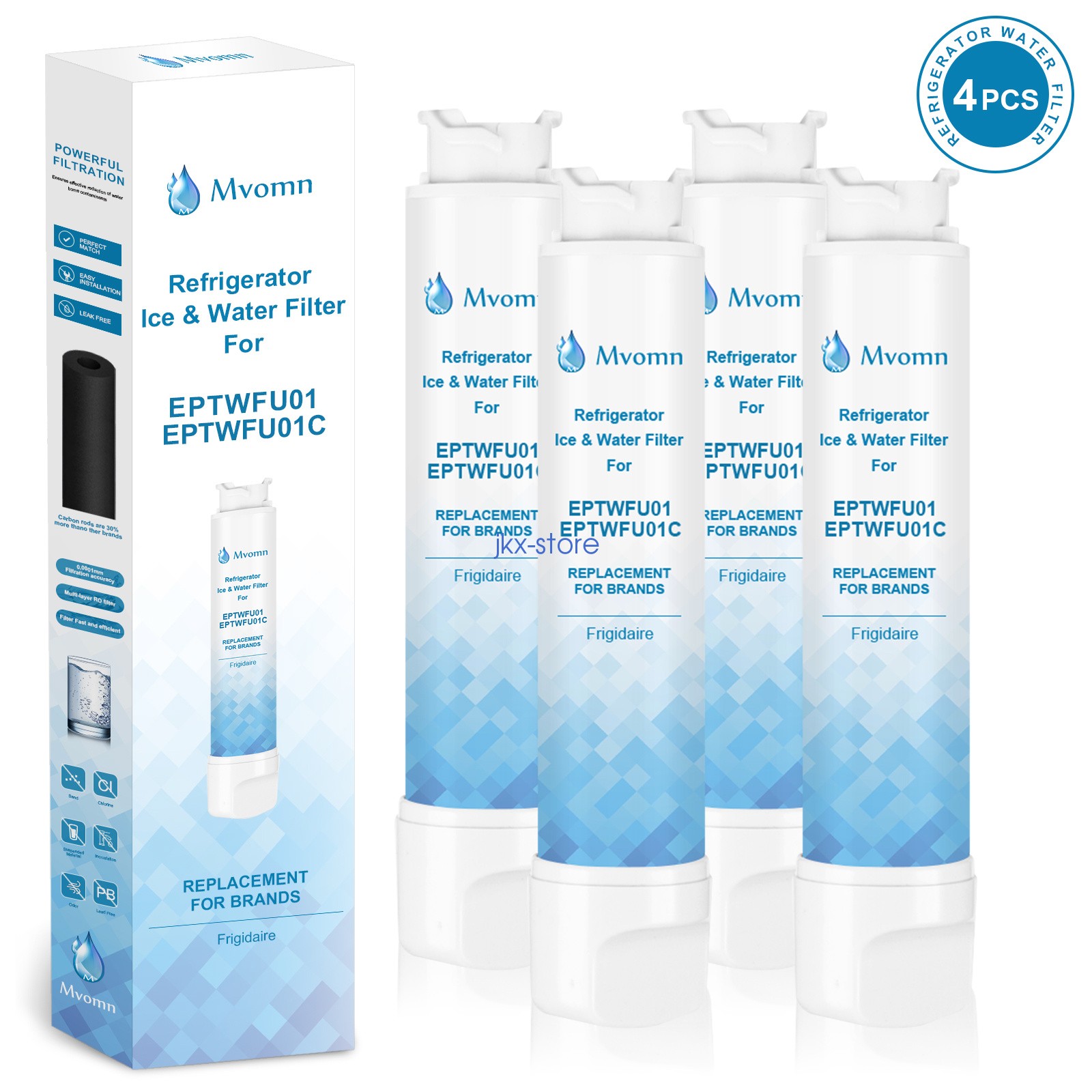 4 PACK NEW Frigidaire EPTWFU01 Pure Source Ultra II Refrigerator Water Filter
