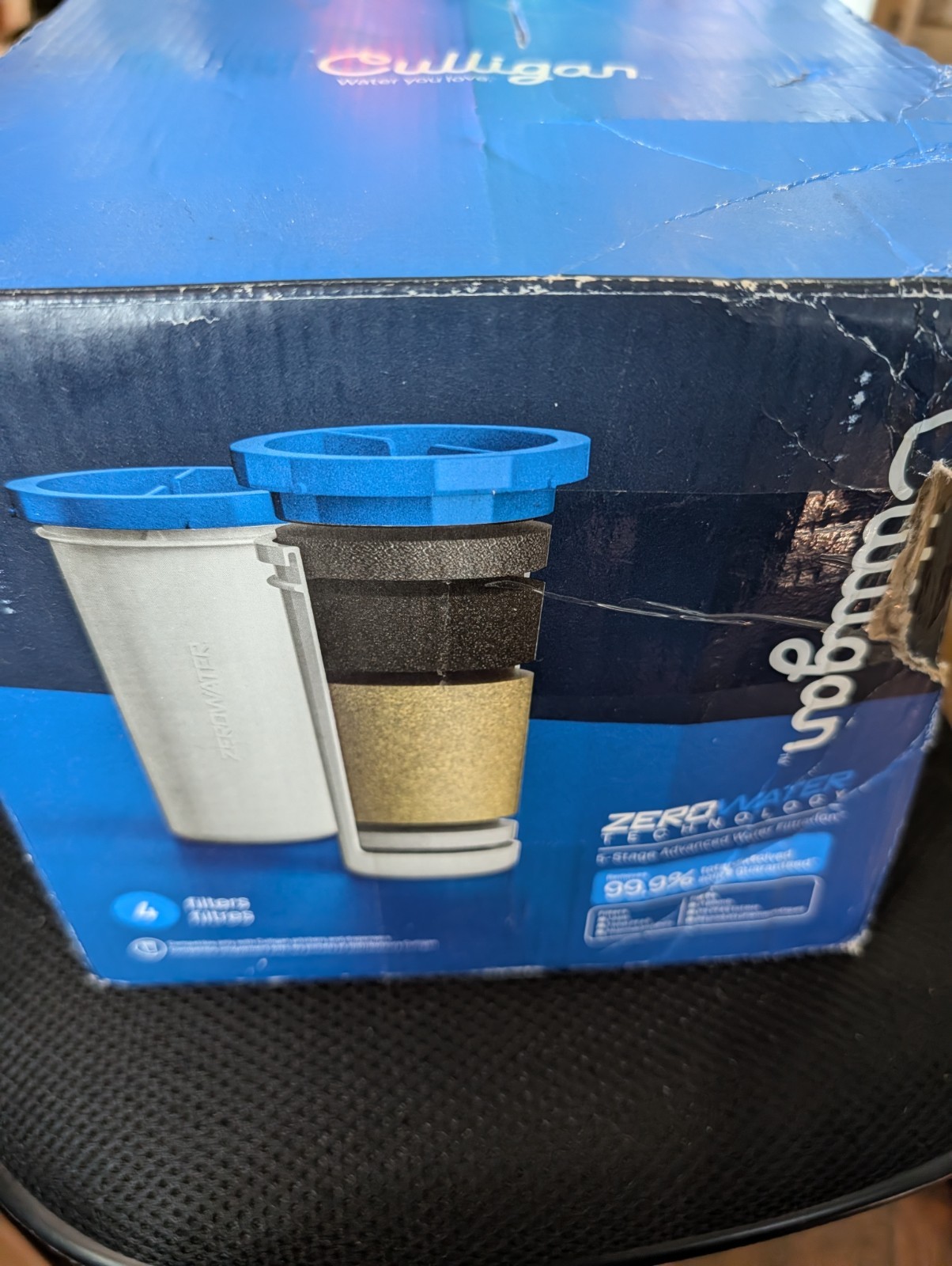 Culligan ZeroWater 5-Stage Replacement Water Filter 4 Pack ZEROF06 Open Box READ