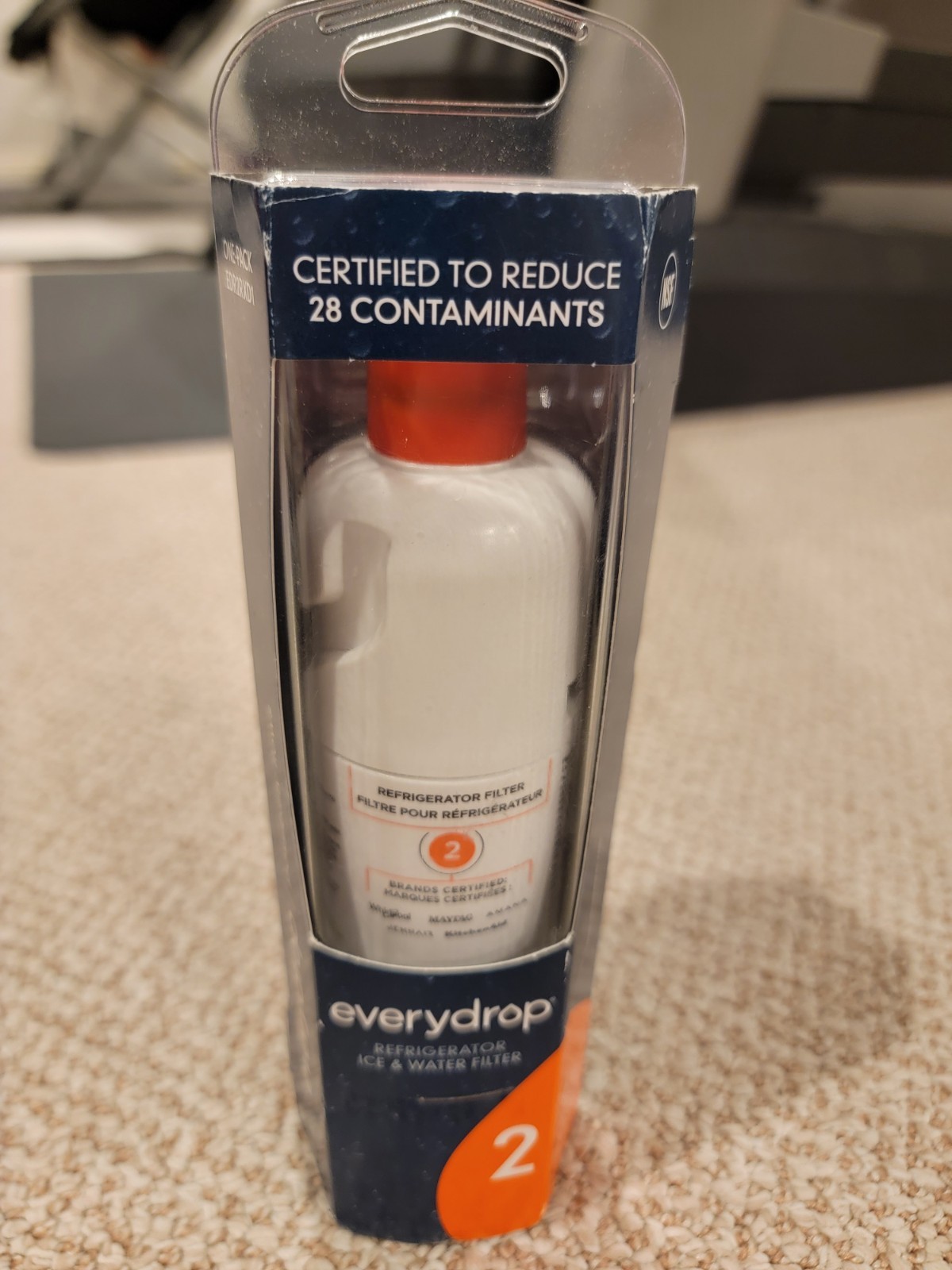 Every Drop 2 – Ice & Water – Filter – Orange New – Fridge
