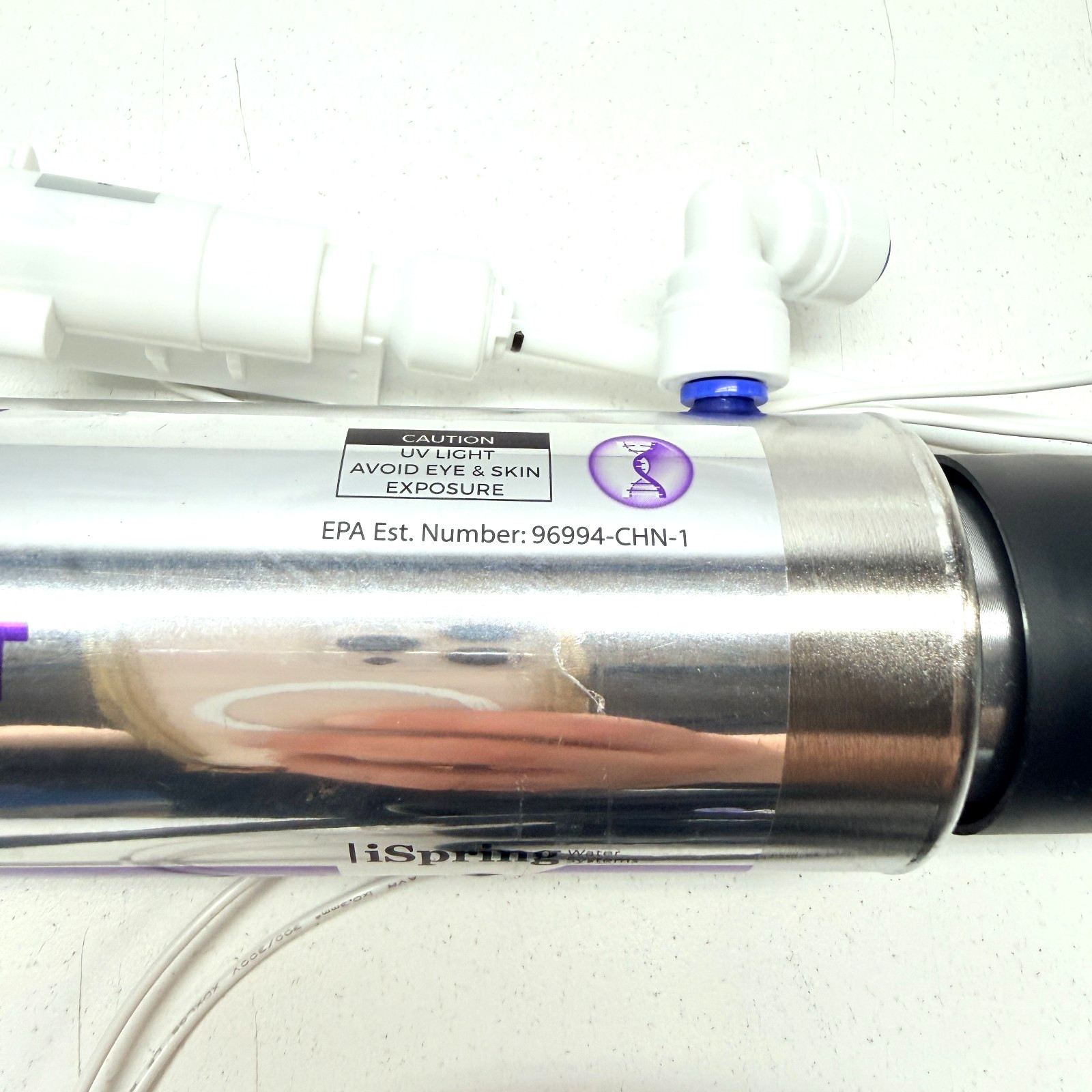 iSpring UVF11A UV Ultraviolet Light Water Filter with Smart Flow Control Switch