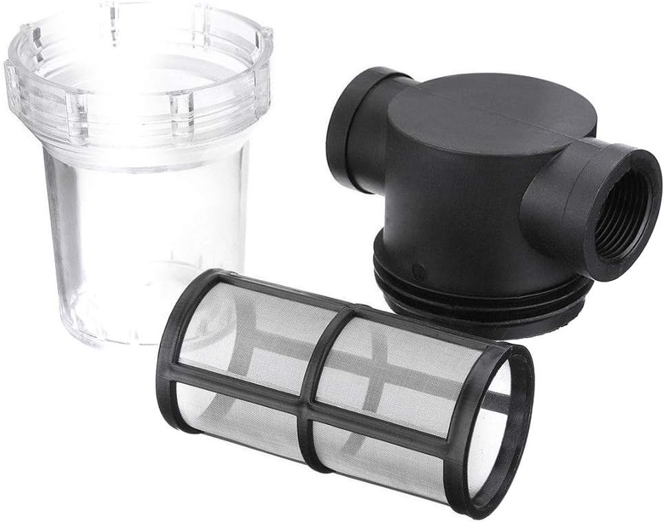 1Pcs Garden Pond 1 Inch Inline Mesh Strainer Water Pump Filter Irrigation High F