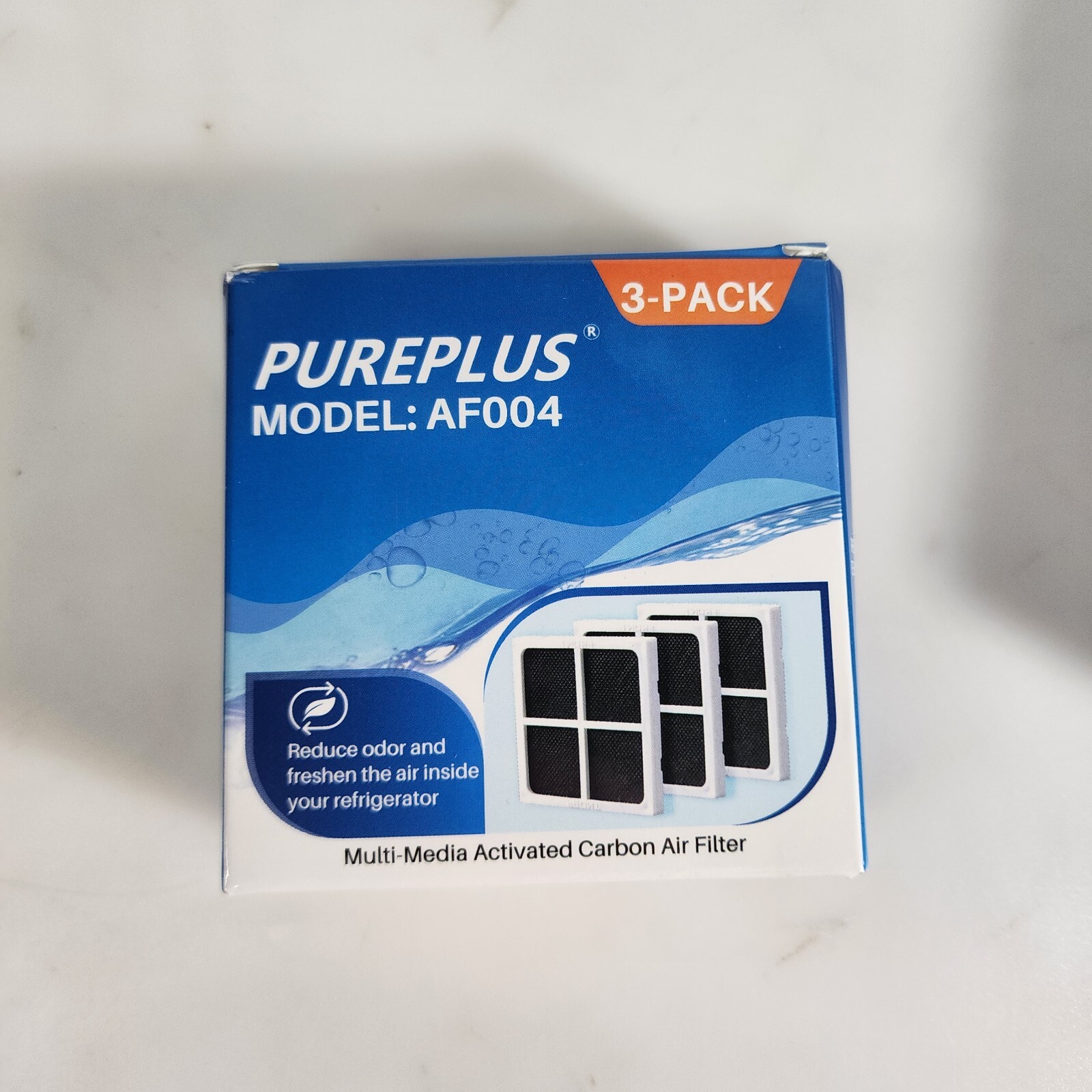 PurePlus RWF4700AC Water Filter 3 Pack + Carbon Filter 3 Pack AF004