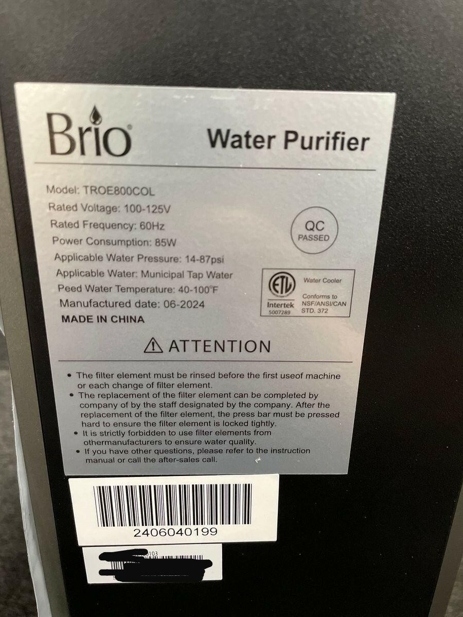 Brio AQUUS TROE800COL Reverse Osmosis Water Filtration System, 4 Stage Tankless