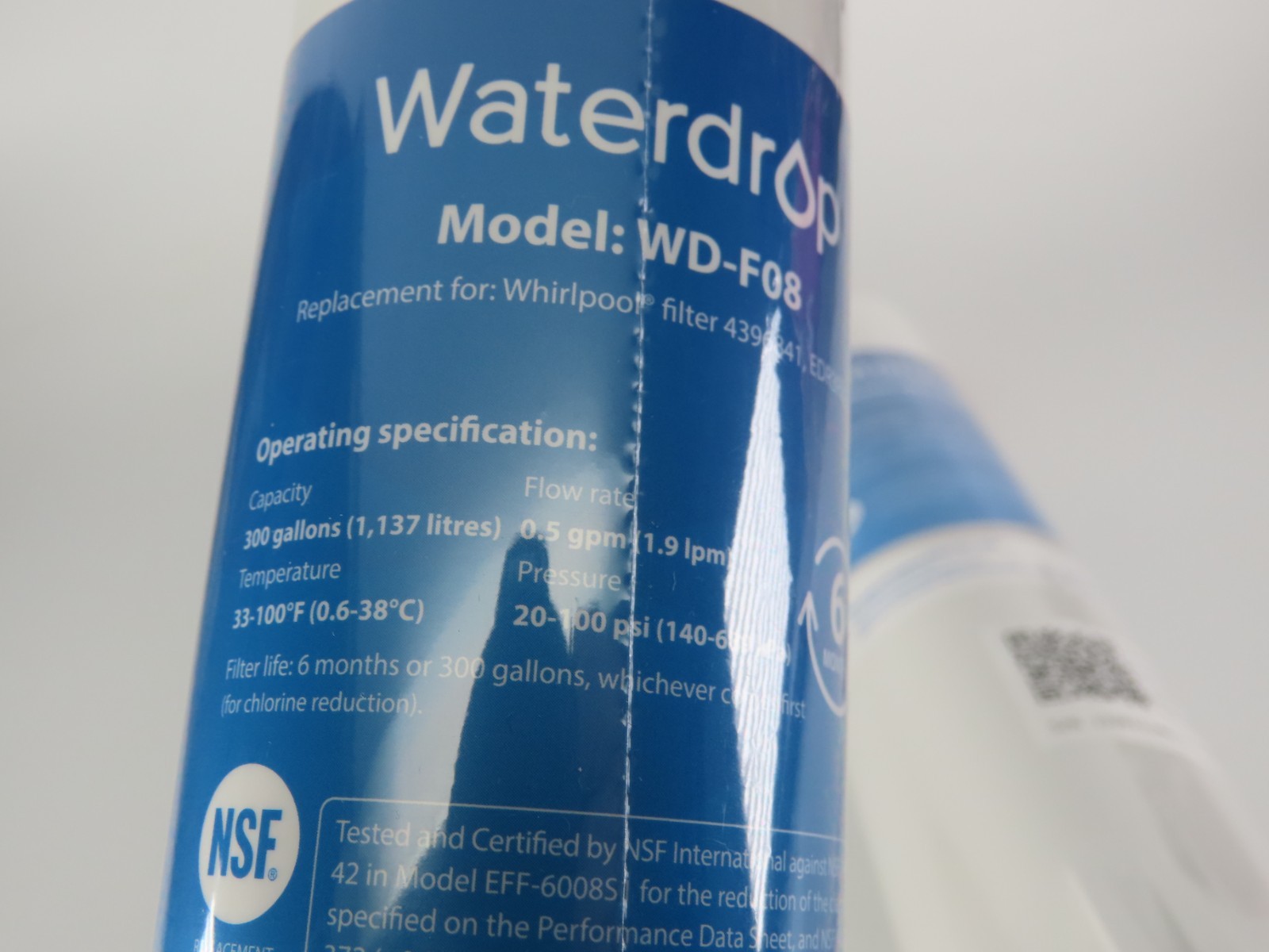 2 Refrigerator Water Filter Replacement WD-F08 Sealed