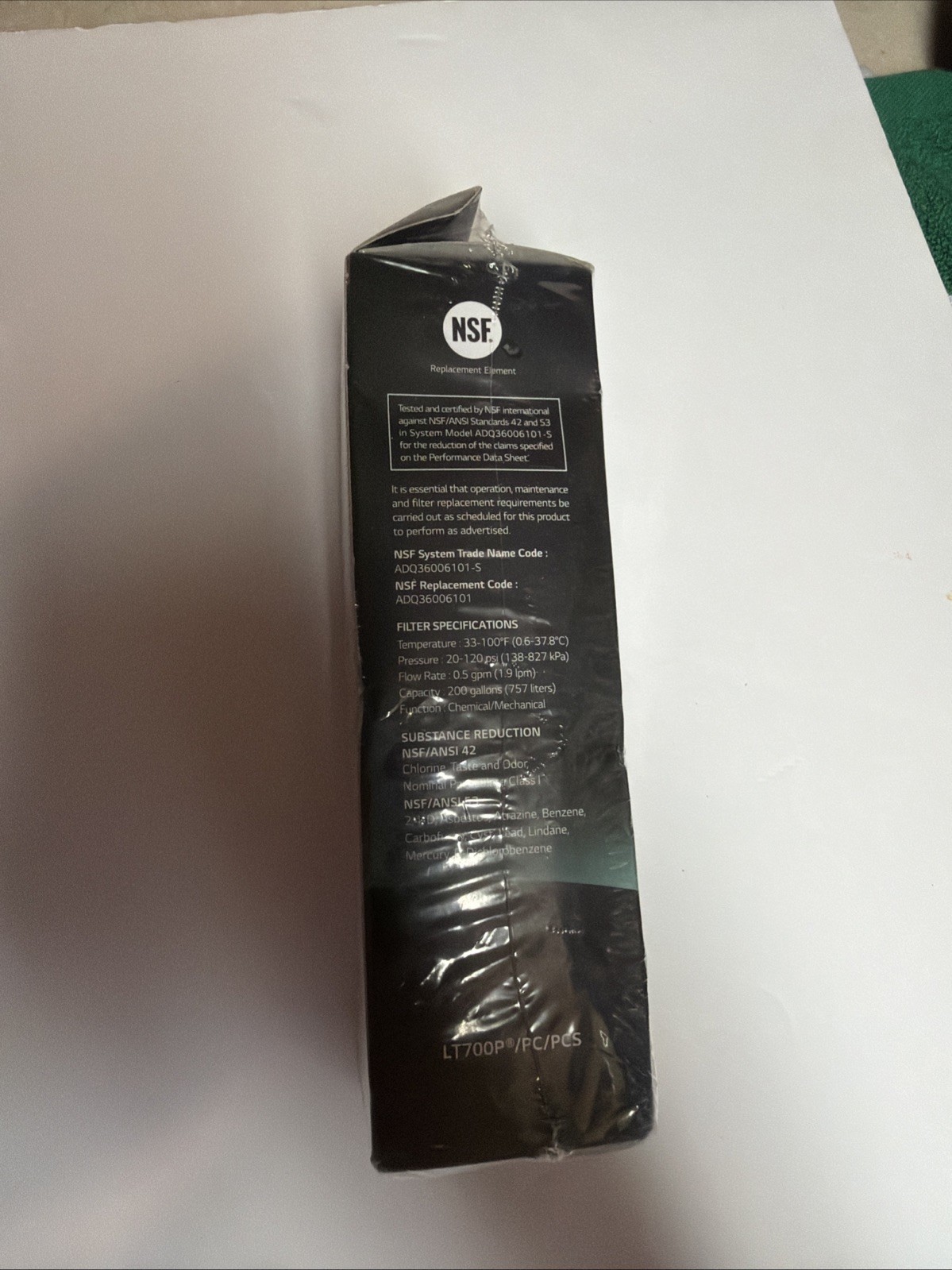 Brand New OEM LT700P/PC/PCS LG Water Filter Replacement Cartridge