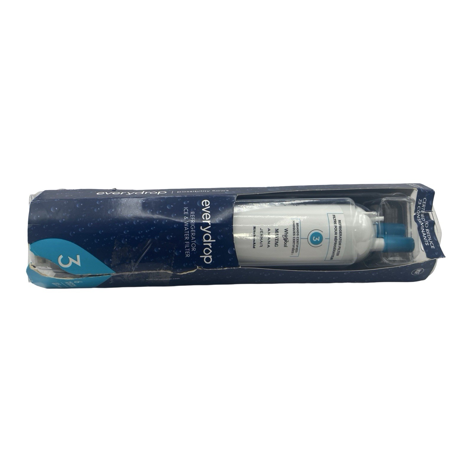 Everydrop by Whirlpool Ice and Water Refrigerator Filter 3 – Single Filter