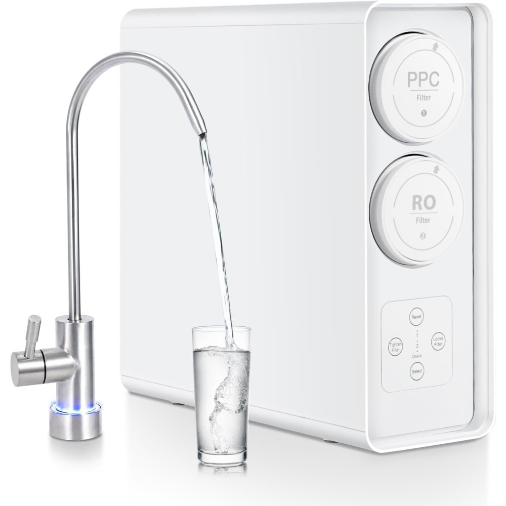 600 GPD Tankless RO System – Under-Sink Water Filter with Smart Faucet, 7-Stage
