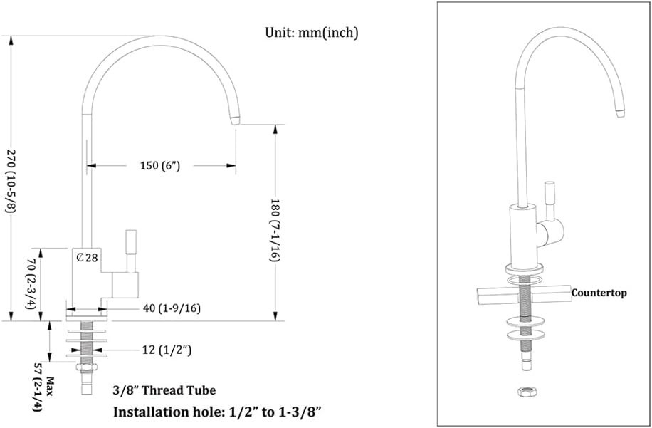 Gold Water Filter Faucet for Kitchen – Leak-Proof Design & Easy Install