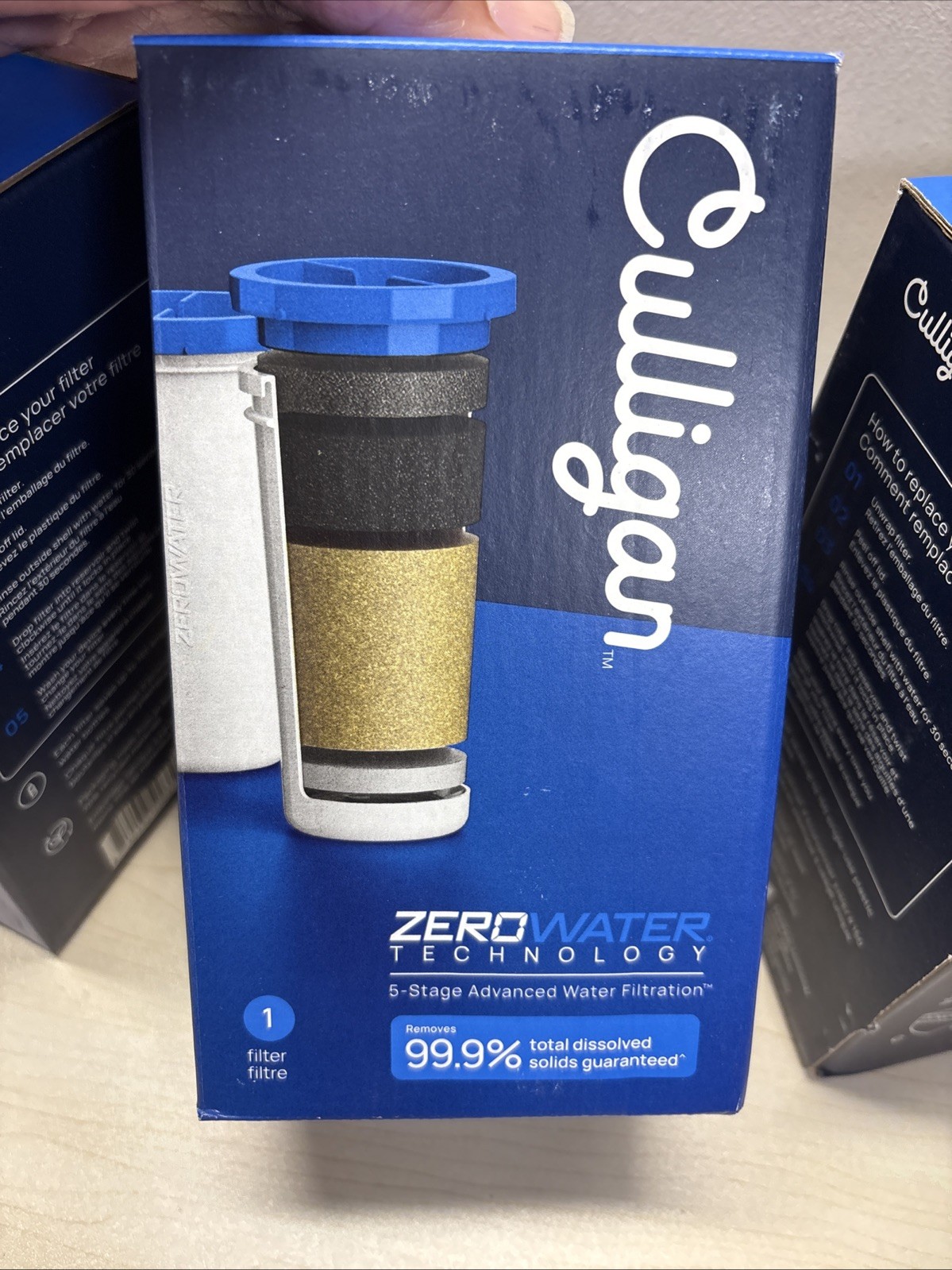 Lot of 3 Culligan ZeroWater Replacement Filter Premium Advanced 5-Stage ZEROF01