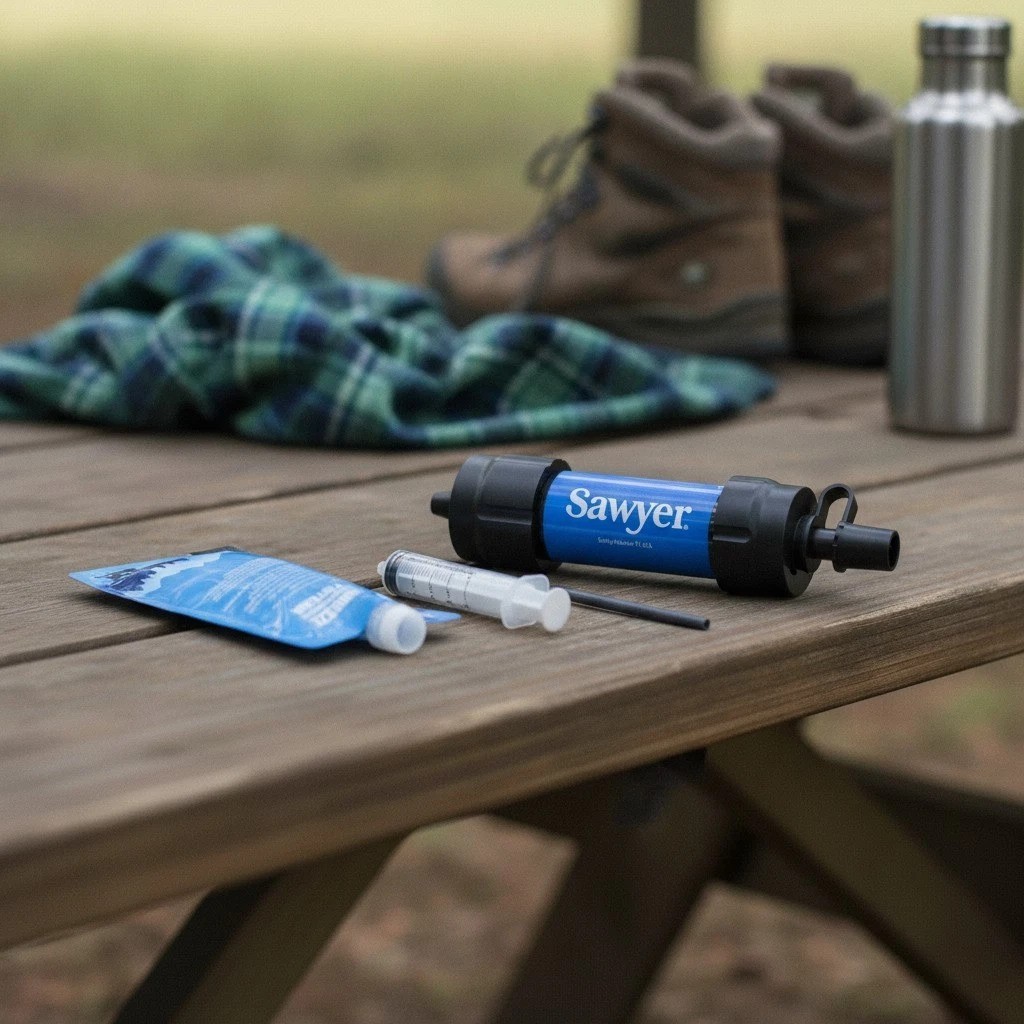 Lightweight Mini Water Purifier – 100% Microplastic Elimination for Adventurers