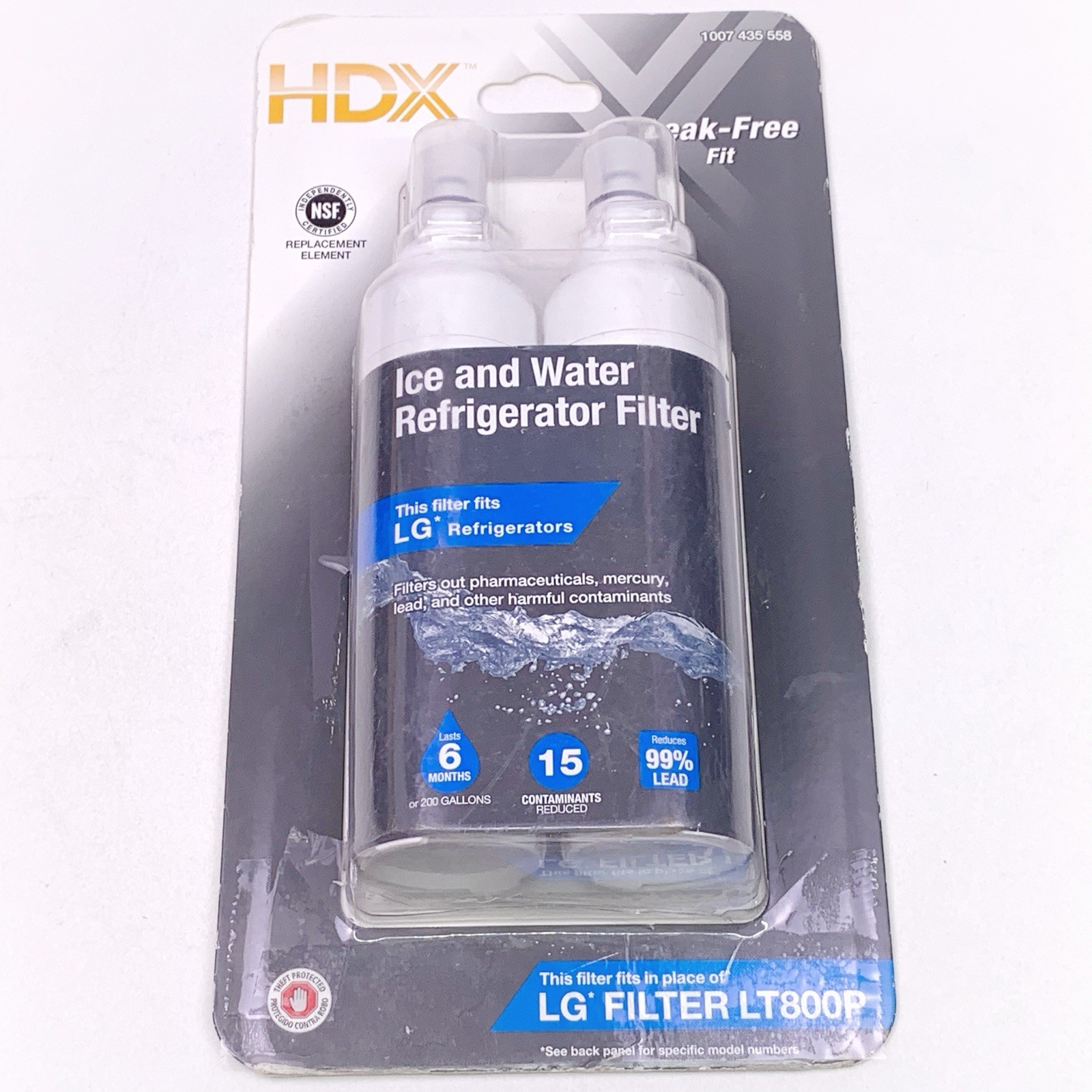 HDX FML-4 Ice and Water Refrigerator Filter Replacement For LG LT800P 2 Pack