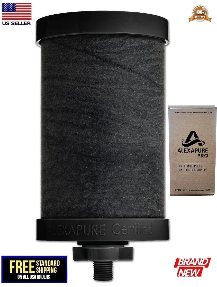 Genuine Alexapure PRO 2387 Replacement Water Filter 1 Filter Pack Black