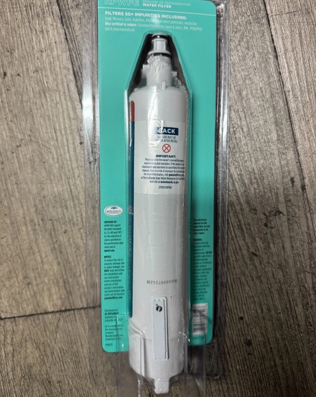 GE RPWFE Genuine Refrigerator Water Filter (WITH CHIP) New Sealed Filter
