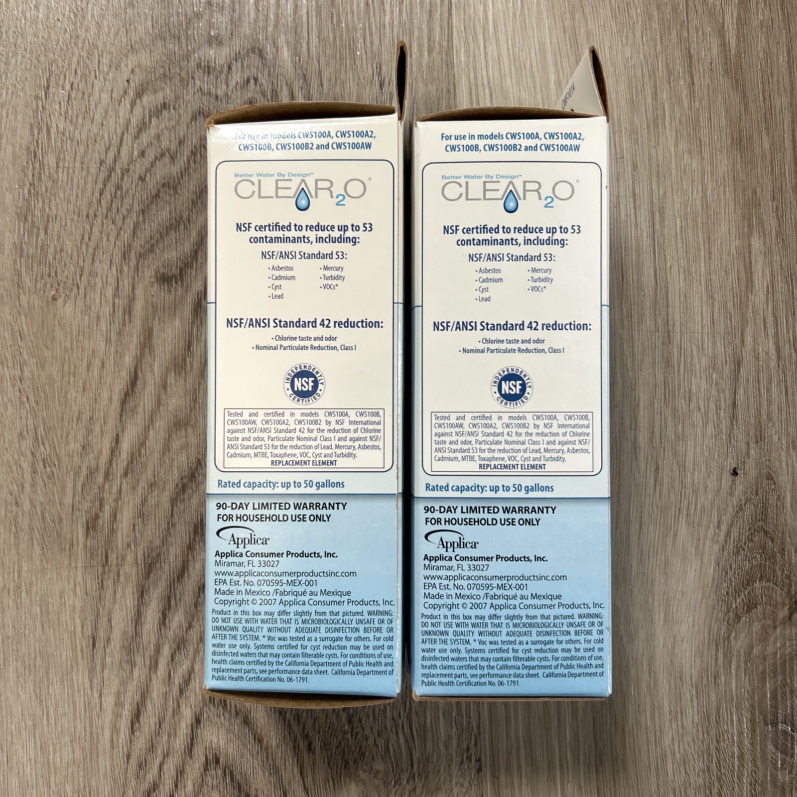 Clear2O Pitcher Replacement Water Filter CWF1014 New In Box Set Of 2 Genuine