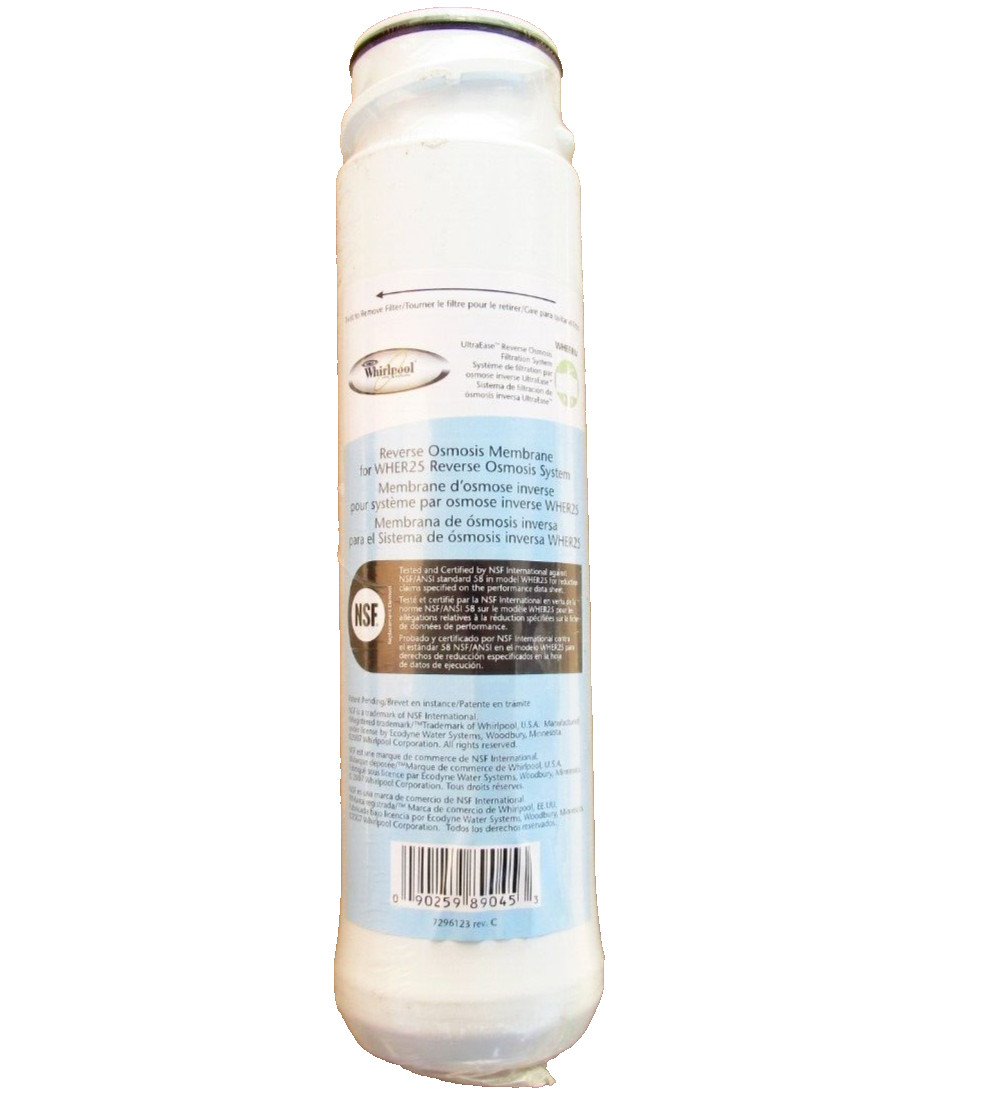 Pack of 2 WHEERM Whirlpool UltraEase Reverse Osmosis Membrane WHAROS5 and WHER25