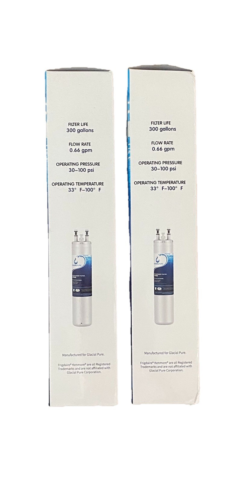 Lot Of 2 GlacialPure GP004 Water Filter For Frigidaire ULTRAWF Kenmore 9999
