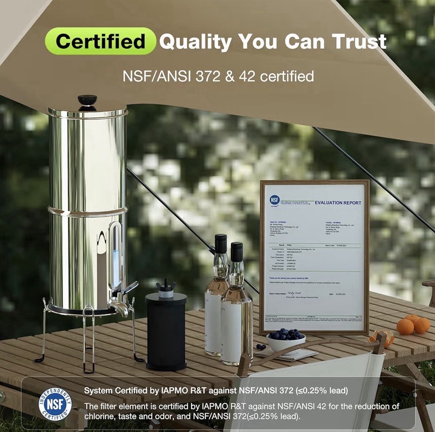 Purewell 1.0 Gallon Portable Gravity Water Filter System
