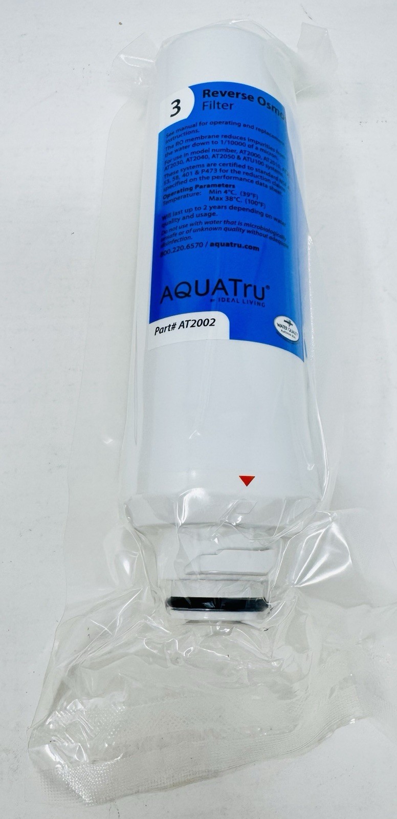 AQUATru AT2002 Reverse Osmosis Stage 3 Replacement Water Filter