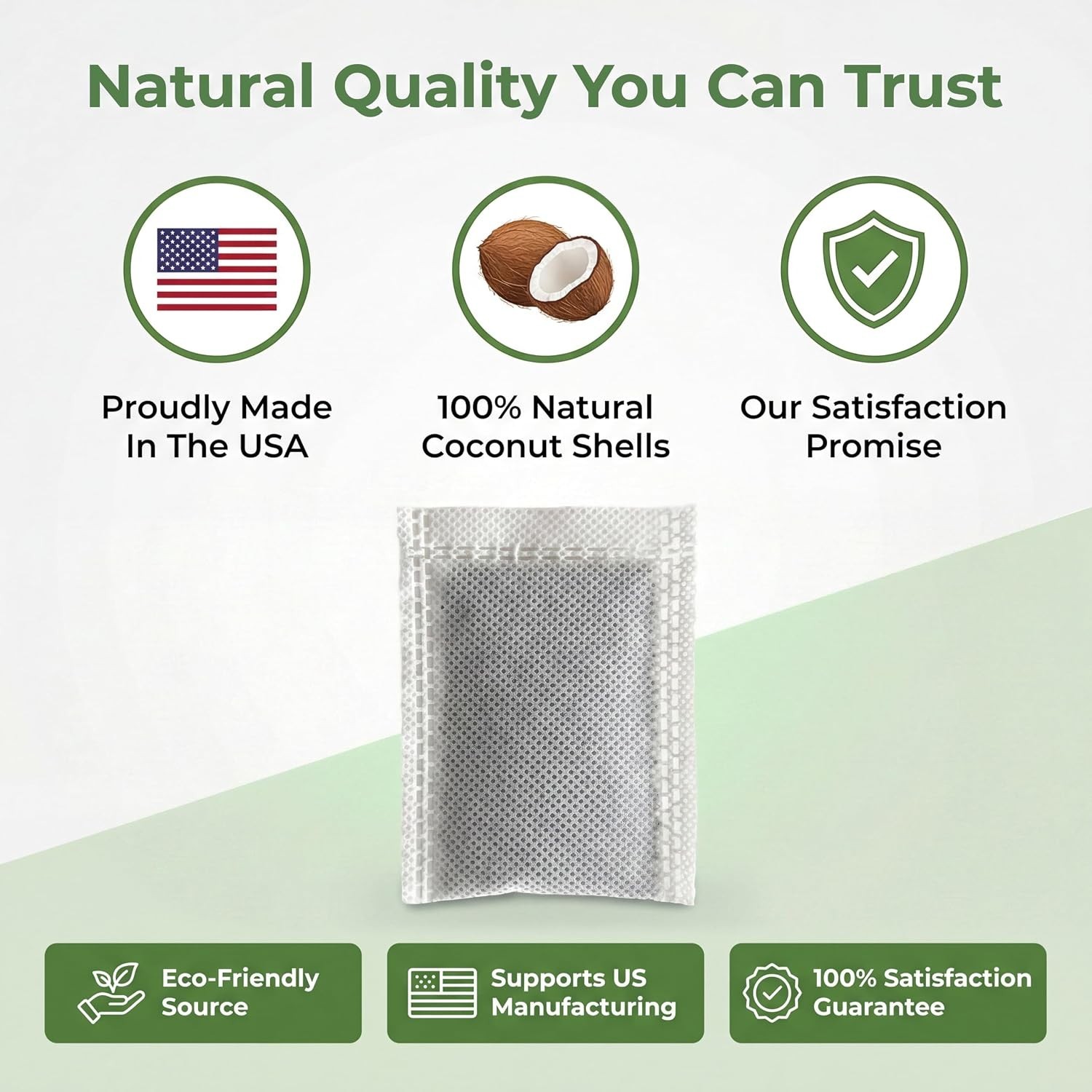 Superior Odor & VOC Absorbing Carbon Sachets for Countertop Distillers – 12 Pack