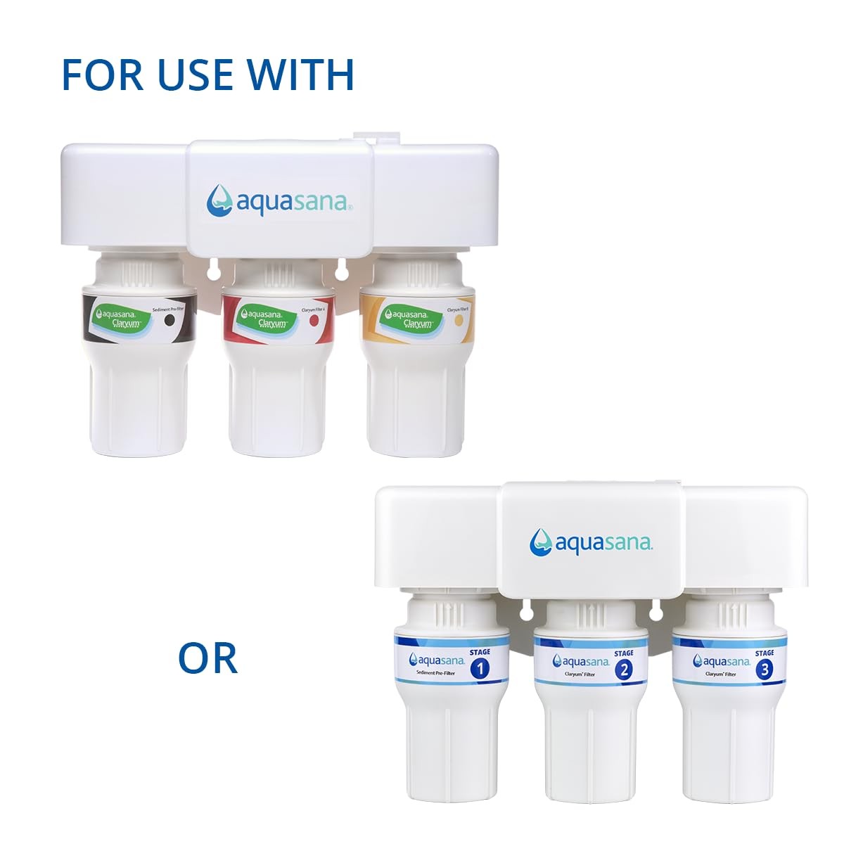 Aquasana Replacement Filter Housing Sump Claryum 3-Stage Under Sink Water