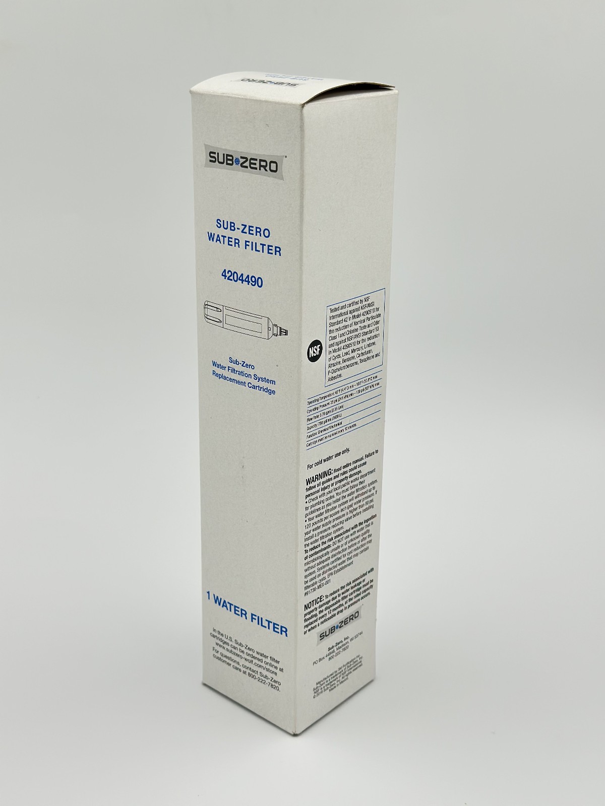 *Genuine OEM* Sub-Zero 4204490 Refrigerator Water Filter Replacement Cartridge