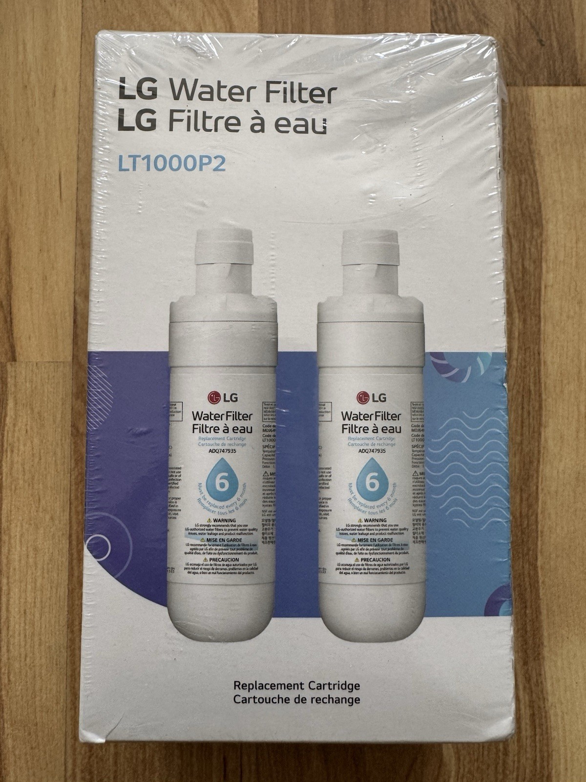 LG LT1000P2 Water Filter Replacement Cartridge (2 Pack) – New Sealed