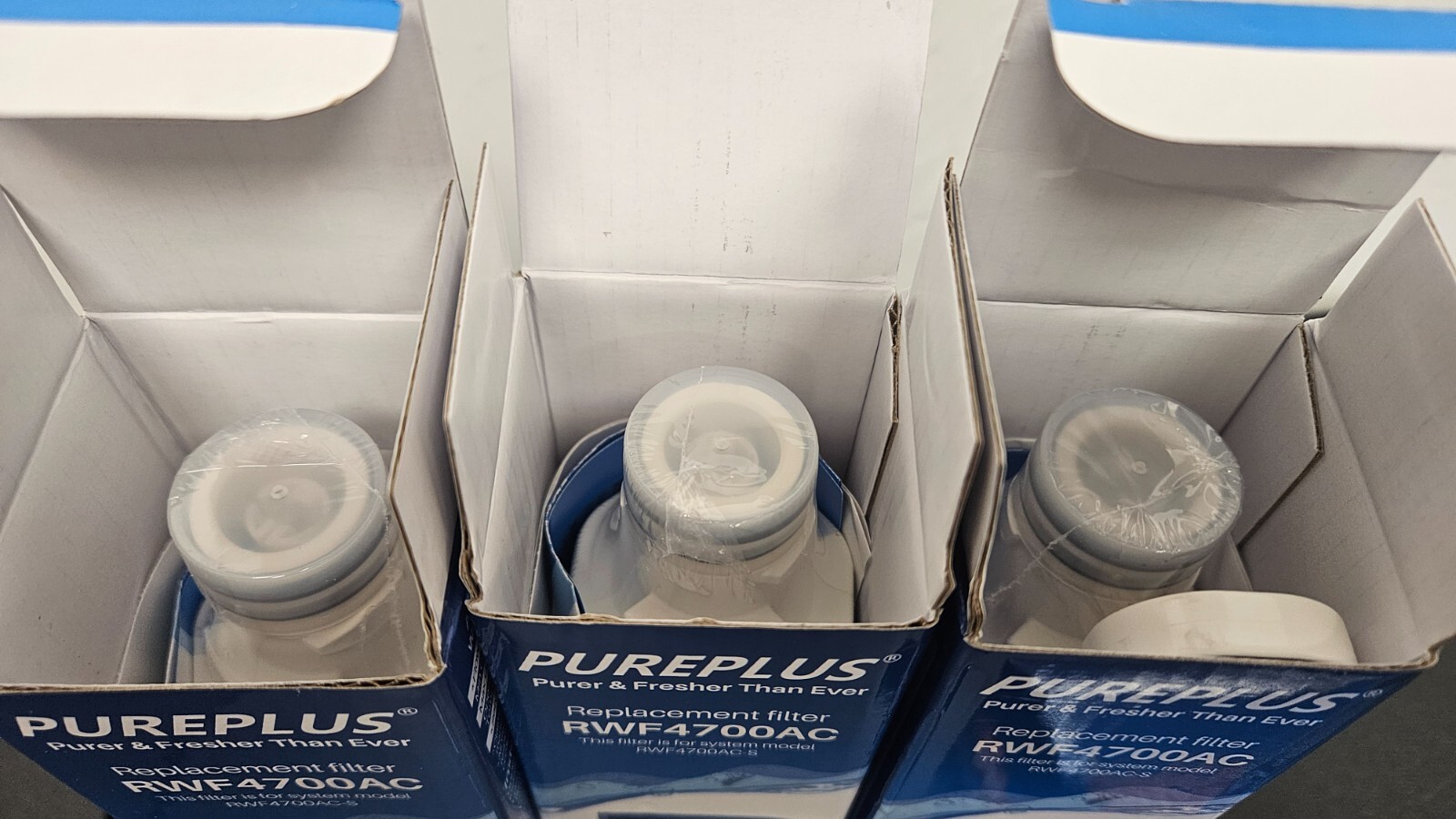PurePlus RWF4700AC Water Filter 3 Pack & AF004 Carbon Air Filter 3 Pack
