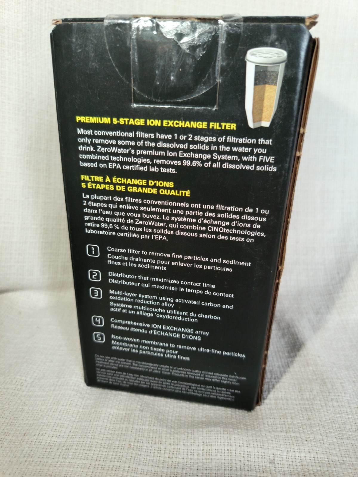 Zero Water Premium 5 Stage Ion Exchange Replacement Water Filter Model ZR-001