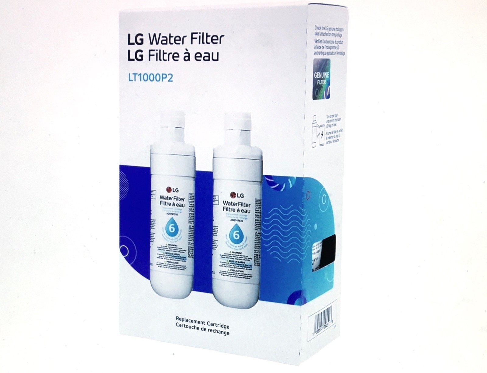 LG LT1000P2 6-Month/200 Gallon Refrigerator replacement Water Filter, SEALED!
