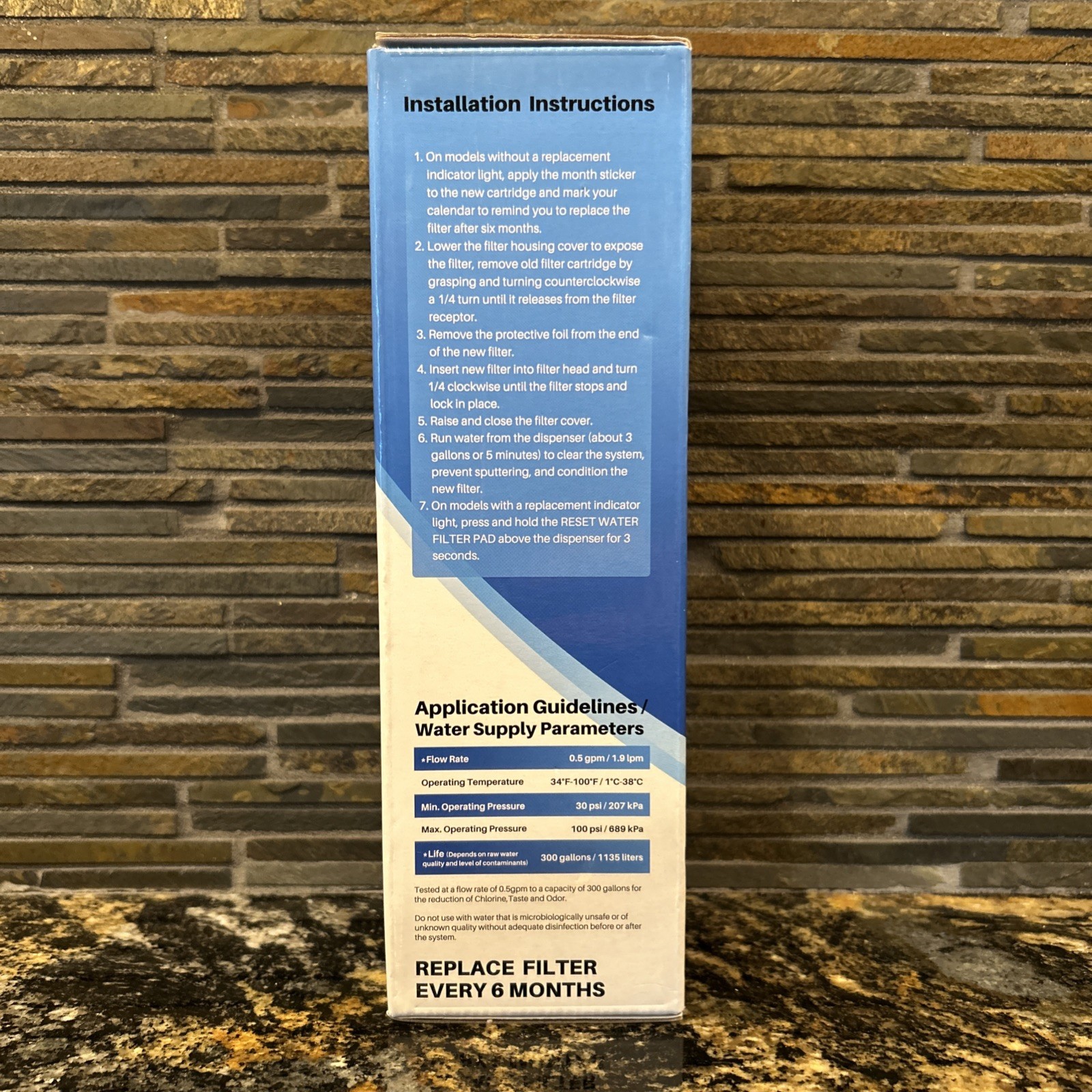 Golden Ice Pure Refrigerator Water Filter, #RWF1000A Sealed In Box