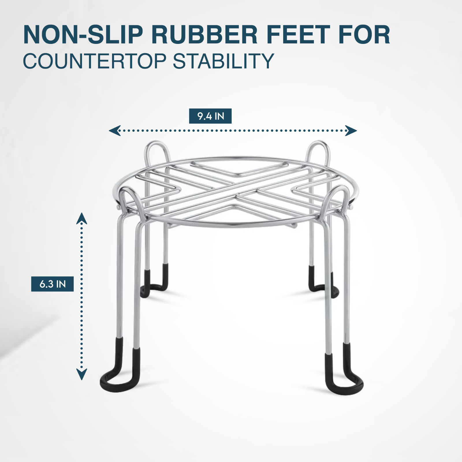 ARMOUR Water Filter Stand – 6″ Stainless Steel Base for Water Filtration Systems