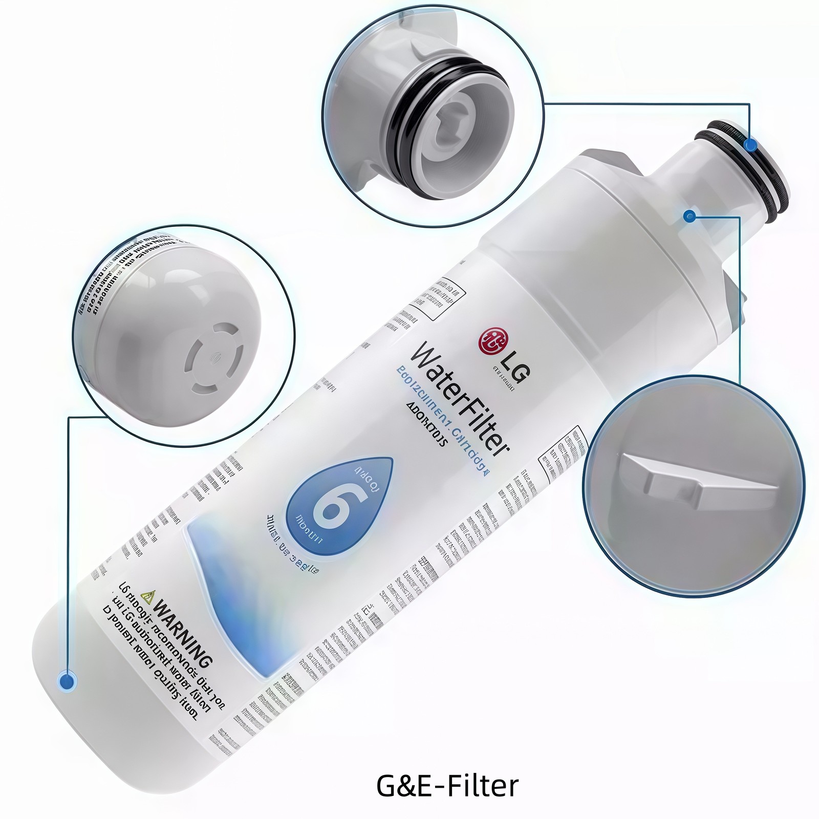 3Pack LG LT1000P/ADQ747935 GF-D706BSL Fridge Refrigerator Fresh Water Filter NEW