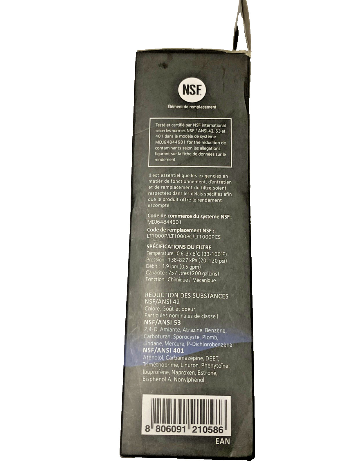 Genuine OEM LG Water Ice Filter Replacement Cartridge LT1000P/PC/PCS NEW Sealed
