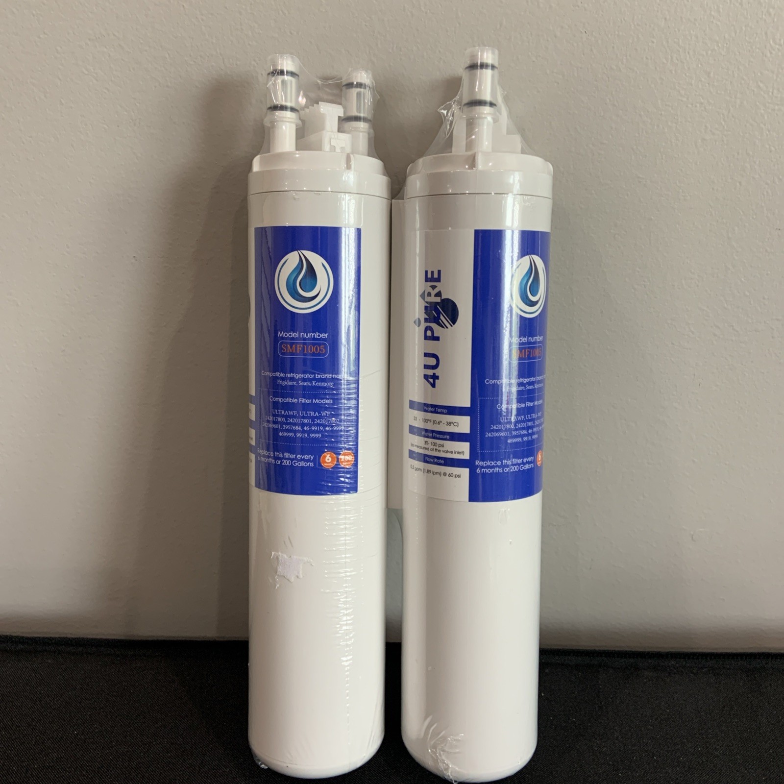 Replacement for Frigidaire ULTRAWF SMF1005 4U Pure Pack Of 2