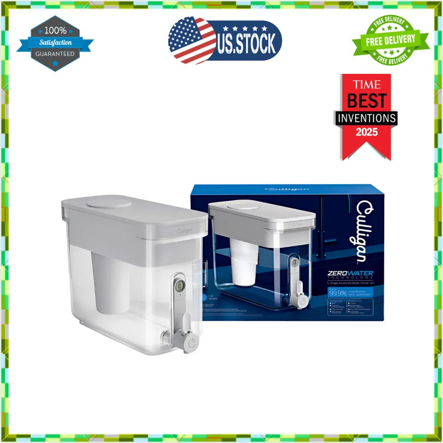 Culligan ZeroWater 32 Cup Water Dispenser with 5 Stage Advanced Filter