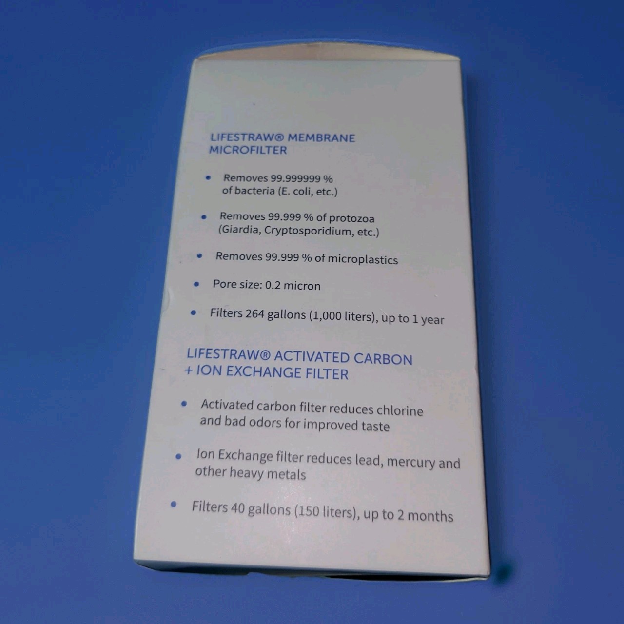 NEW LifeStraw Home Replacement Filter Membrane Microfilter Carbon+Ion Exchange