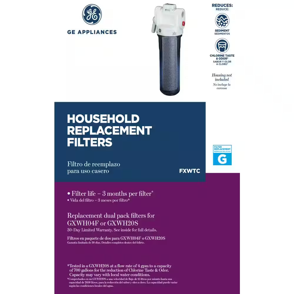 Universal Whole House Replacement Water Filter Cartridge (2-Pack)