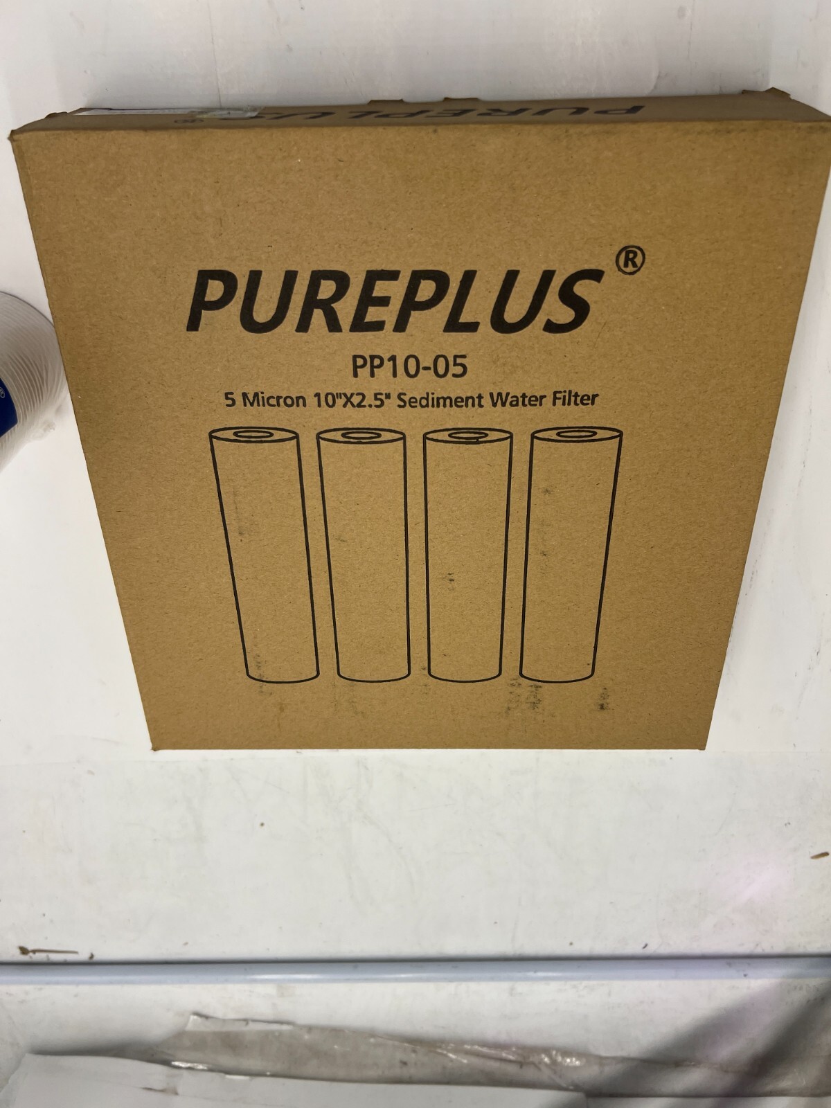 (QTY 5) PurePlus PP10-05 10”x2.5” 5 Micron PP Sediment Cartridge Water Filters