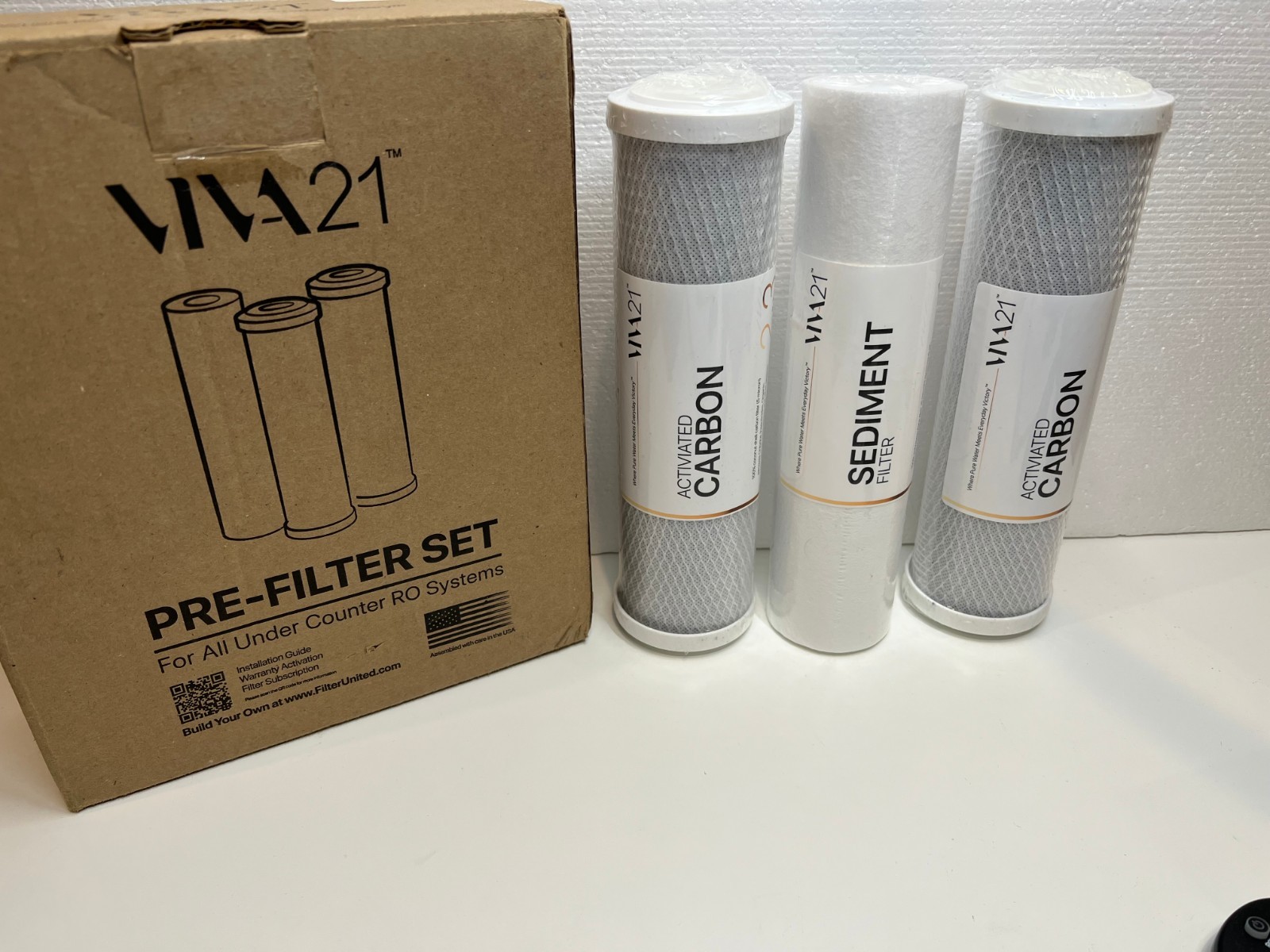 VIVA21 Premium Water Filter Replacement Cartridges 1-3 Stages Pre-Filter Set