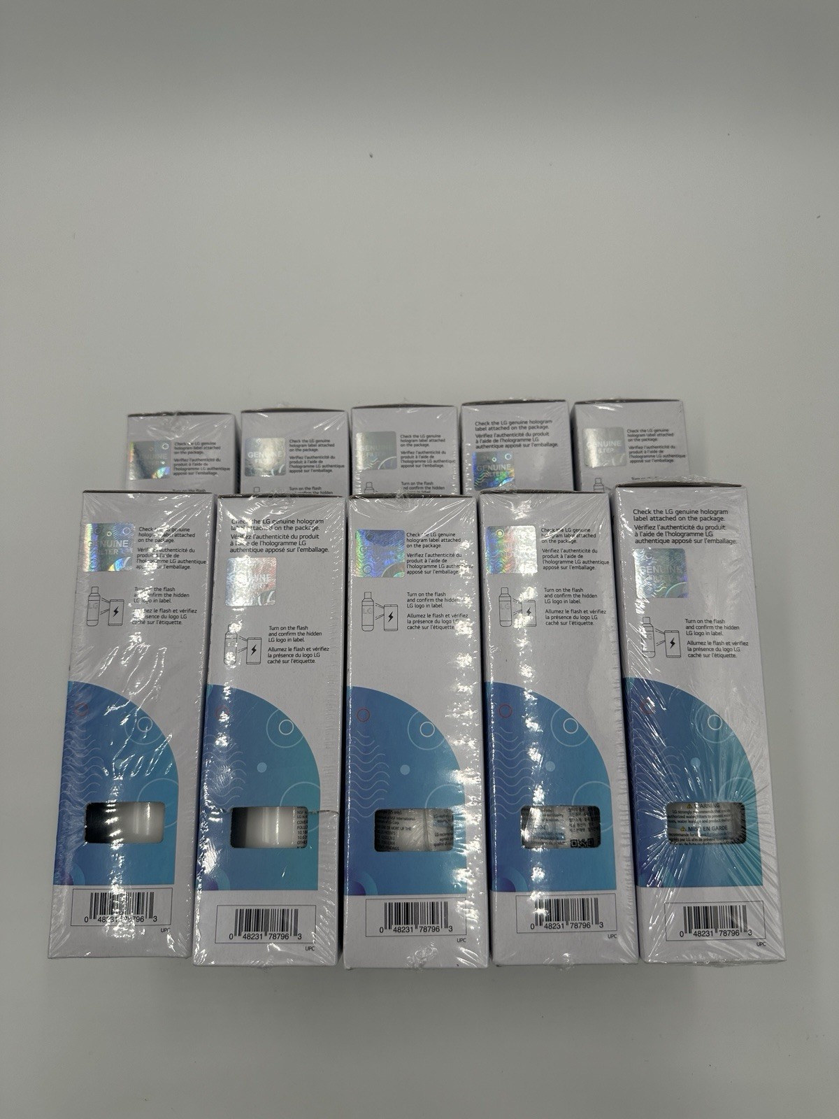 LOT: 10 Genuine OEM LG Replacement Refrigerator Water Filters LT1000P/PC/PCS