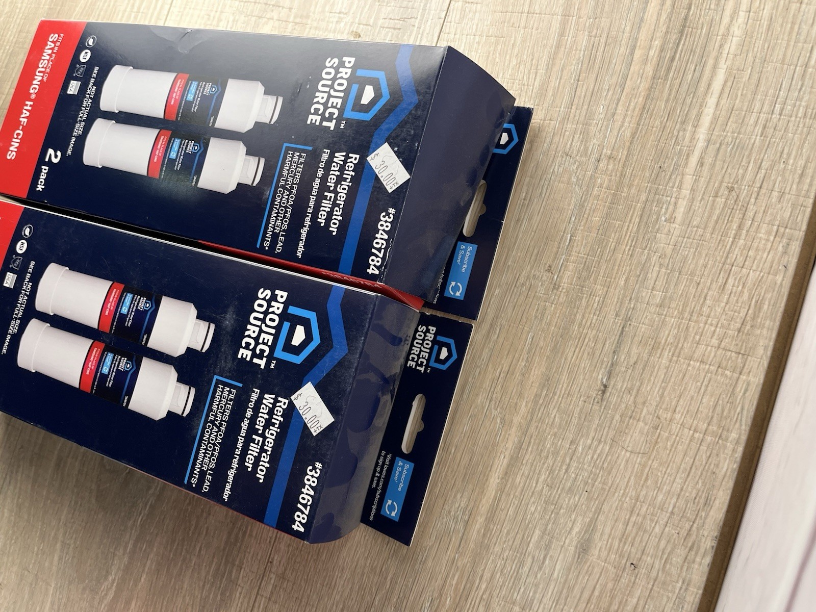 Project Source 3846784 Refrigerator Water Filter 4 Pack (2 Packs Of 2) New