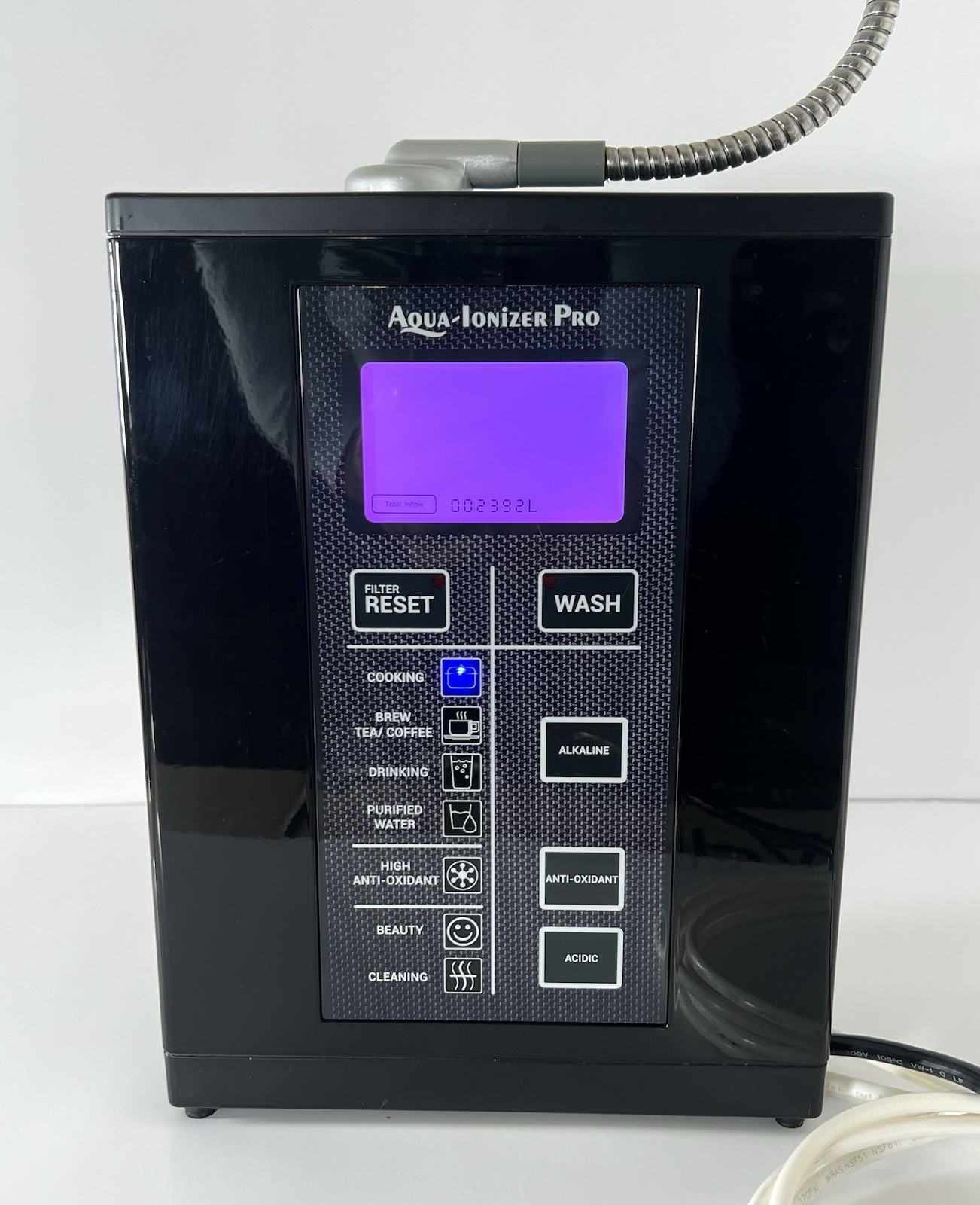 Aqua Ionizer Pro Deluxe 9.5 Alkaline Water Ionizer W/ Faucet Adapter