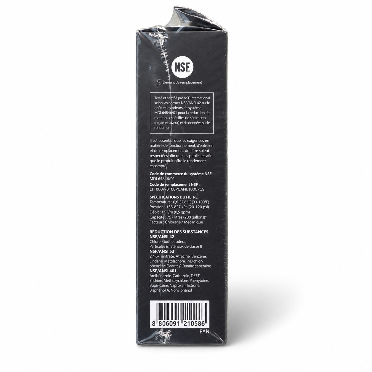 LG Water Filter Replacement Cartridge LT1000P/PC/PCS Repl. ADQ747935