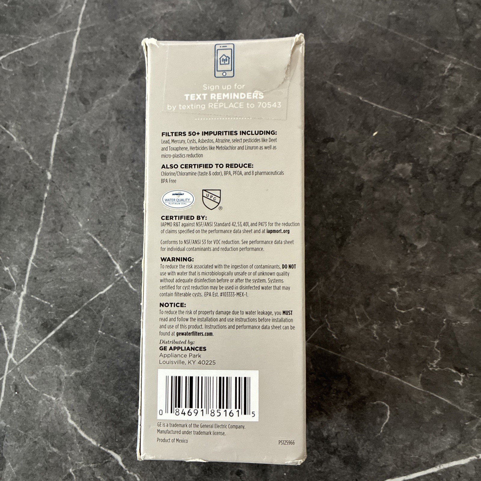 GE XWFE Refrigerator Water Filter – Genuine Replacement